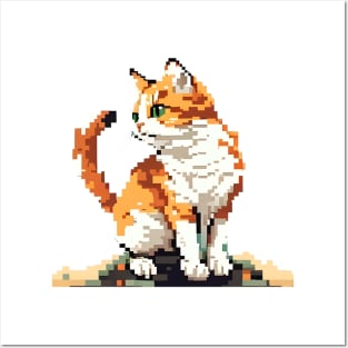 Cat Pixel - Funny Cats Posters and Art